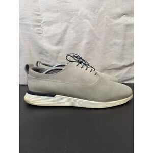 Wolf & Shepherd Crossover Derby Mens 11 Gray Hybrid Dress Shoe Suede Business